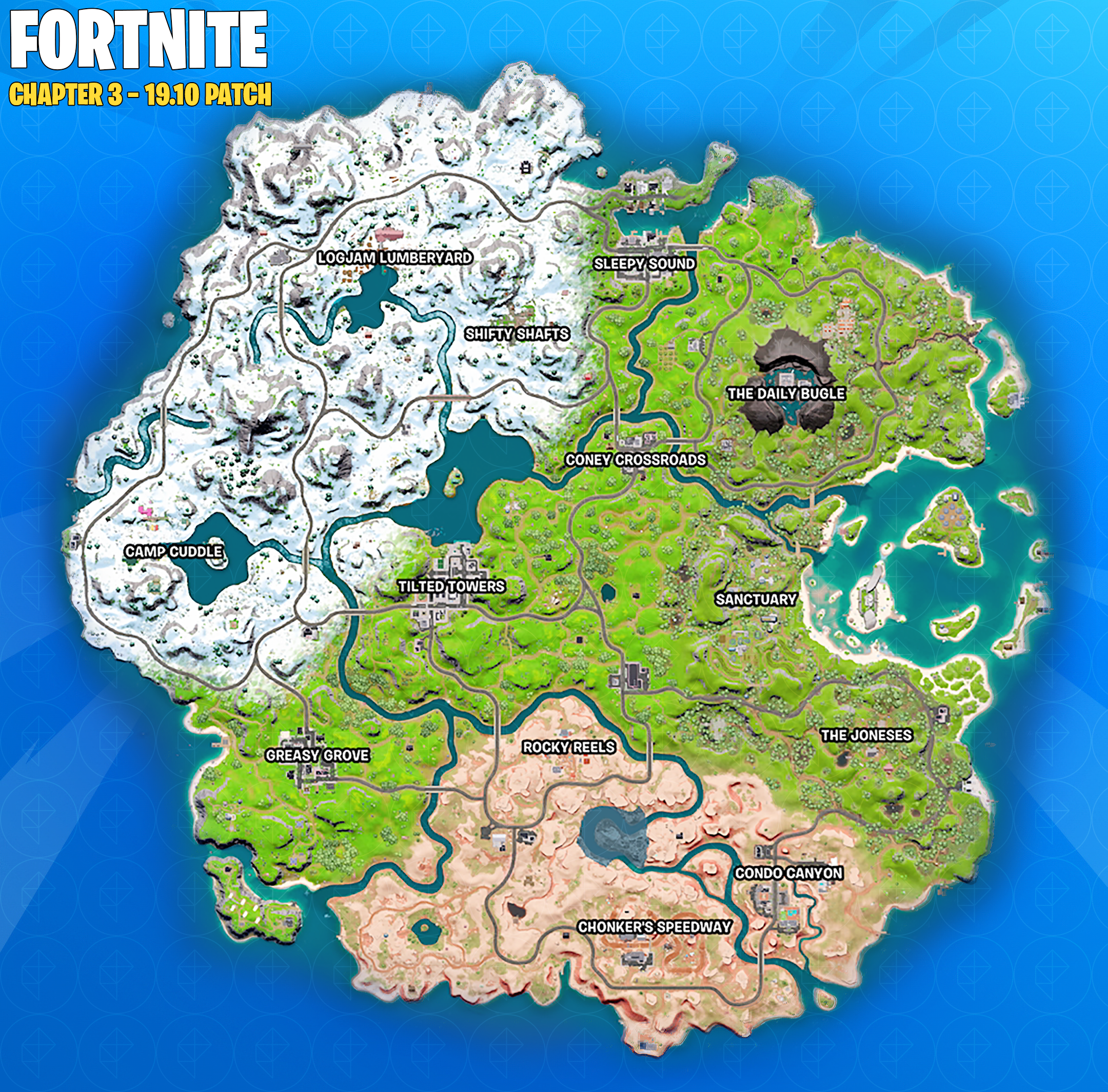Chapter 3 Season 1 Fortnite Map Is Here See Whats New and Exciting