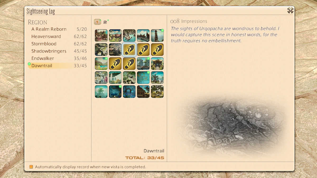 Dawntrail Sightseeing Log: Your Full Guide to Explore (How to Find Every Vista)