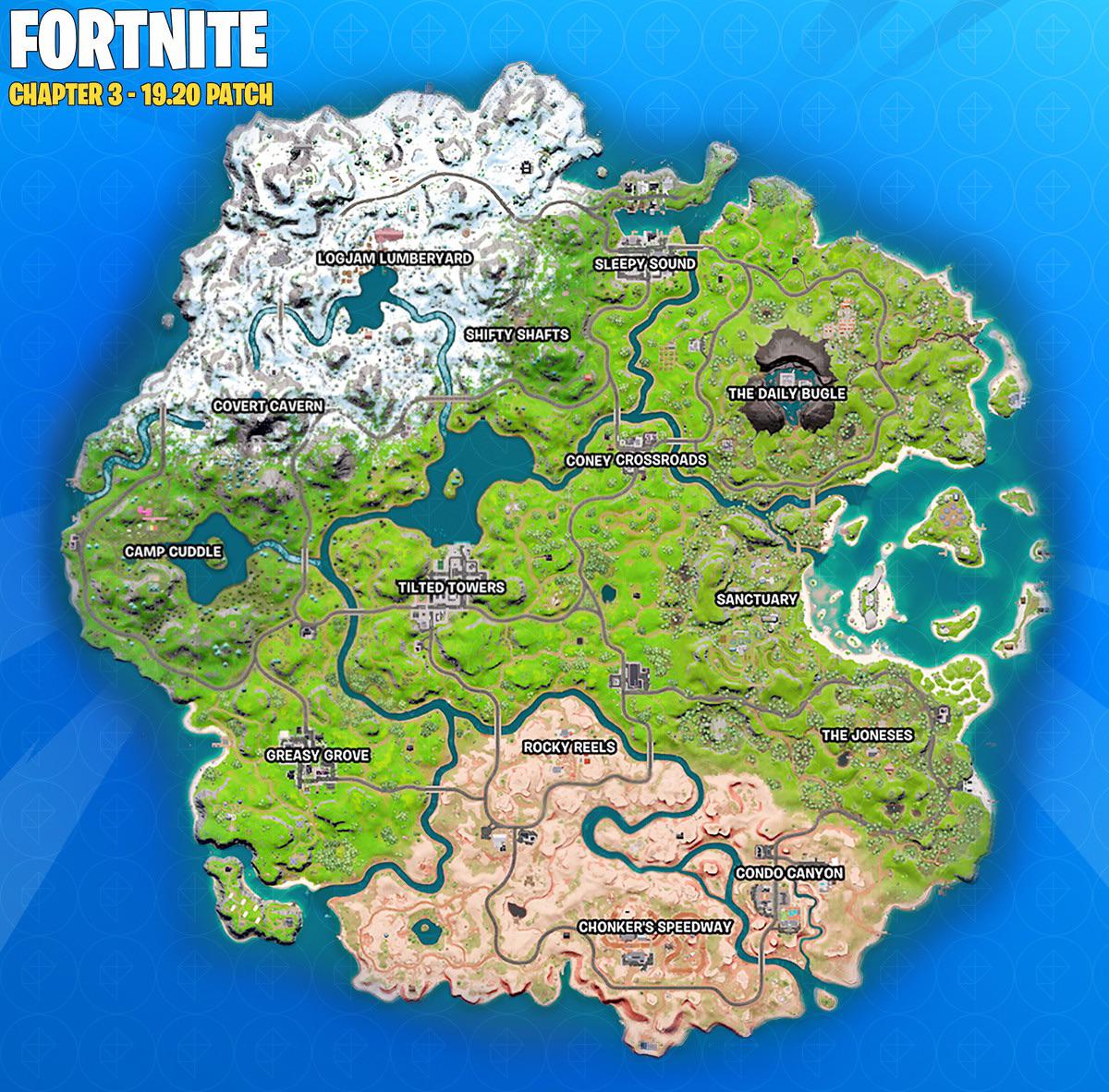 Chapter 3 Season 1 Fortnite Map Is Here See Whats New and Exciting