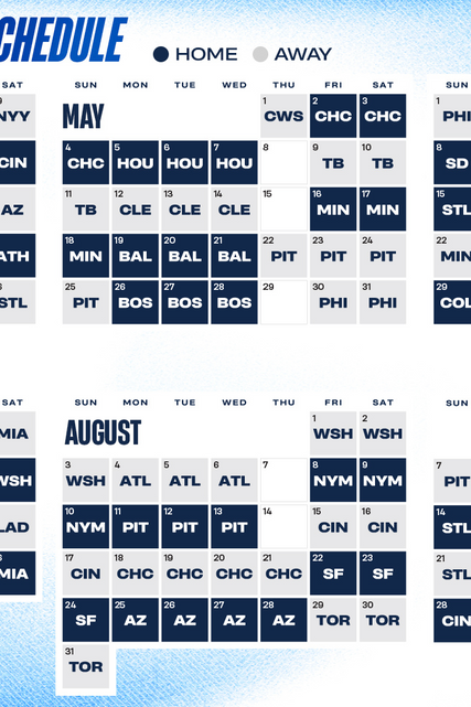 Full Brewers Schedule 2025: Every Home and Away Game.