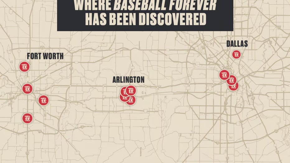Texas Rangers Bronze Baseball Scavenger Hunt: Map and Guide Inside