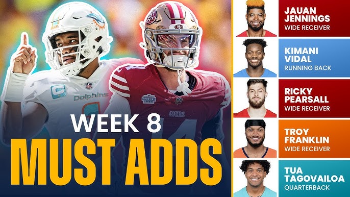 Waiver Wire Week 8: Best Pickups (These Players Can Help You Win)