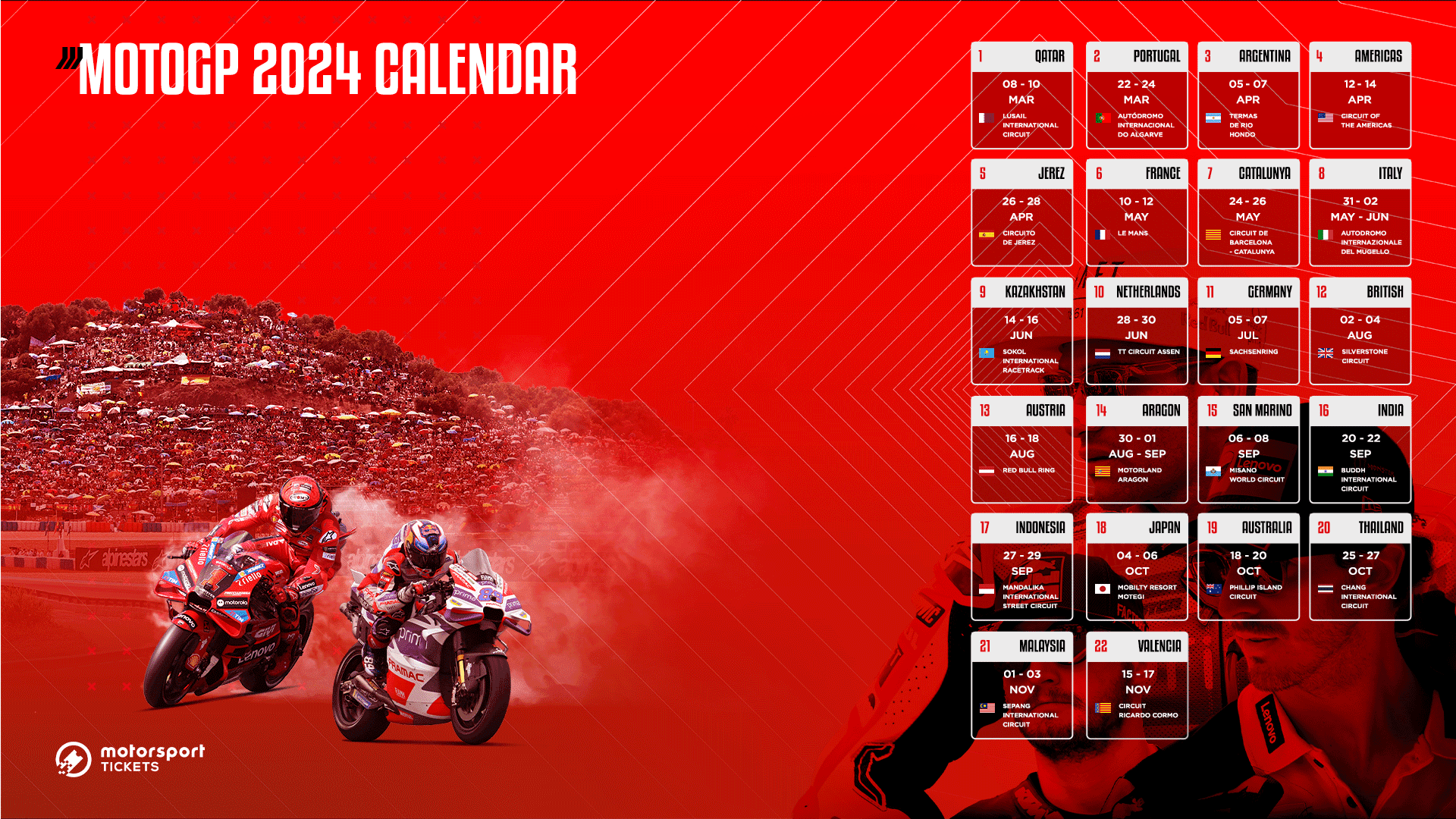 MotoGP Schedule 2024: Your Easy Guide to Race Times Worldwide (Updated orari motogp for all races)