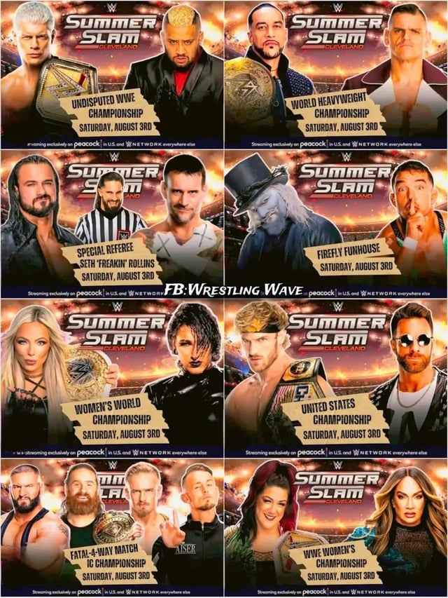 Summerslam Match Order Revealed! (Heres the Full Lineup and What to Expect This Year)