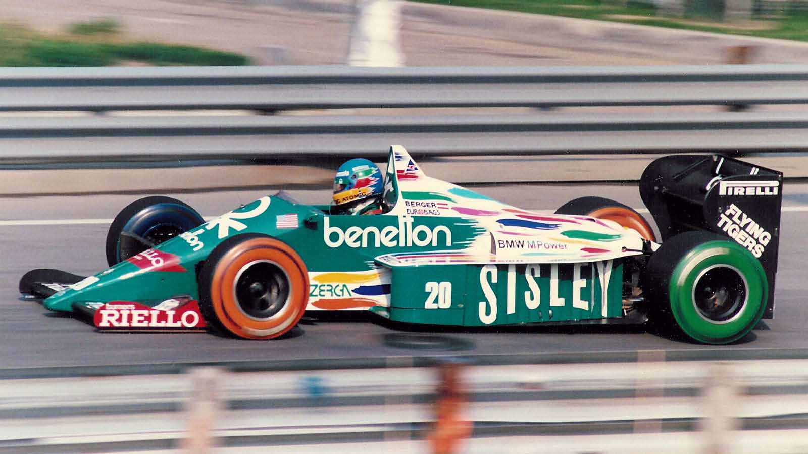 f1 1986 benetton bmw, how fast it is and the best engine performance ever