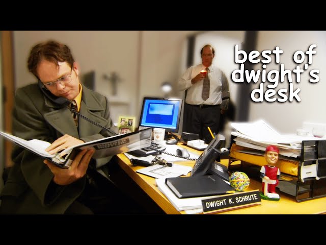 Funny Dwight Schrute Desk: What weird things did Dwight Schrute have on his desk?