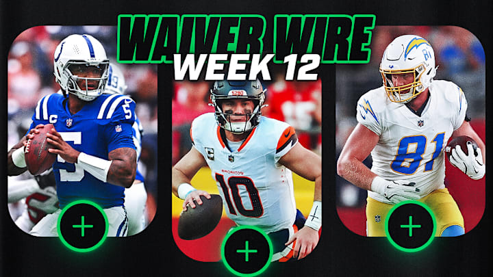Week 12 Waiver Wire Targets You Need to Grab for Your Fantasy Football Team Now