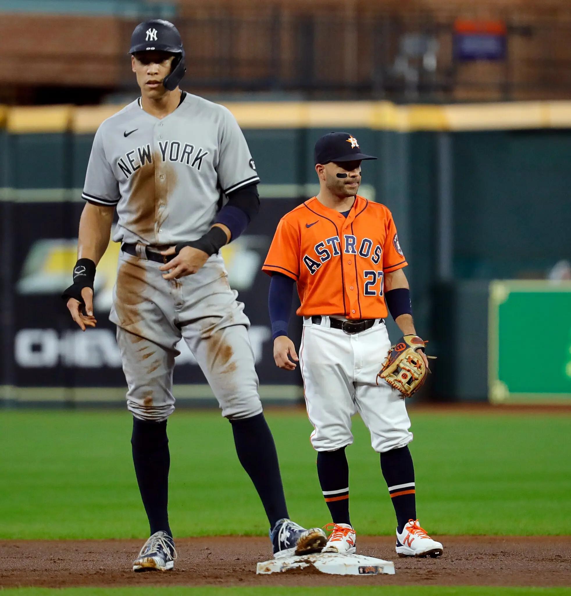 Jose Altuve and Aaron Judge: Yankees vs. Astros, Two Baseball Giants Compared.