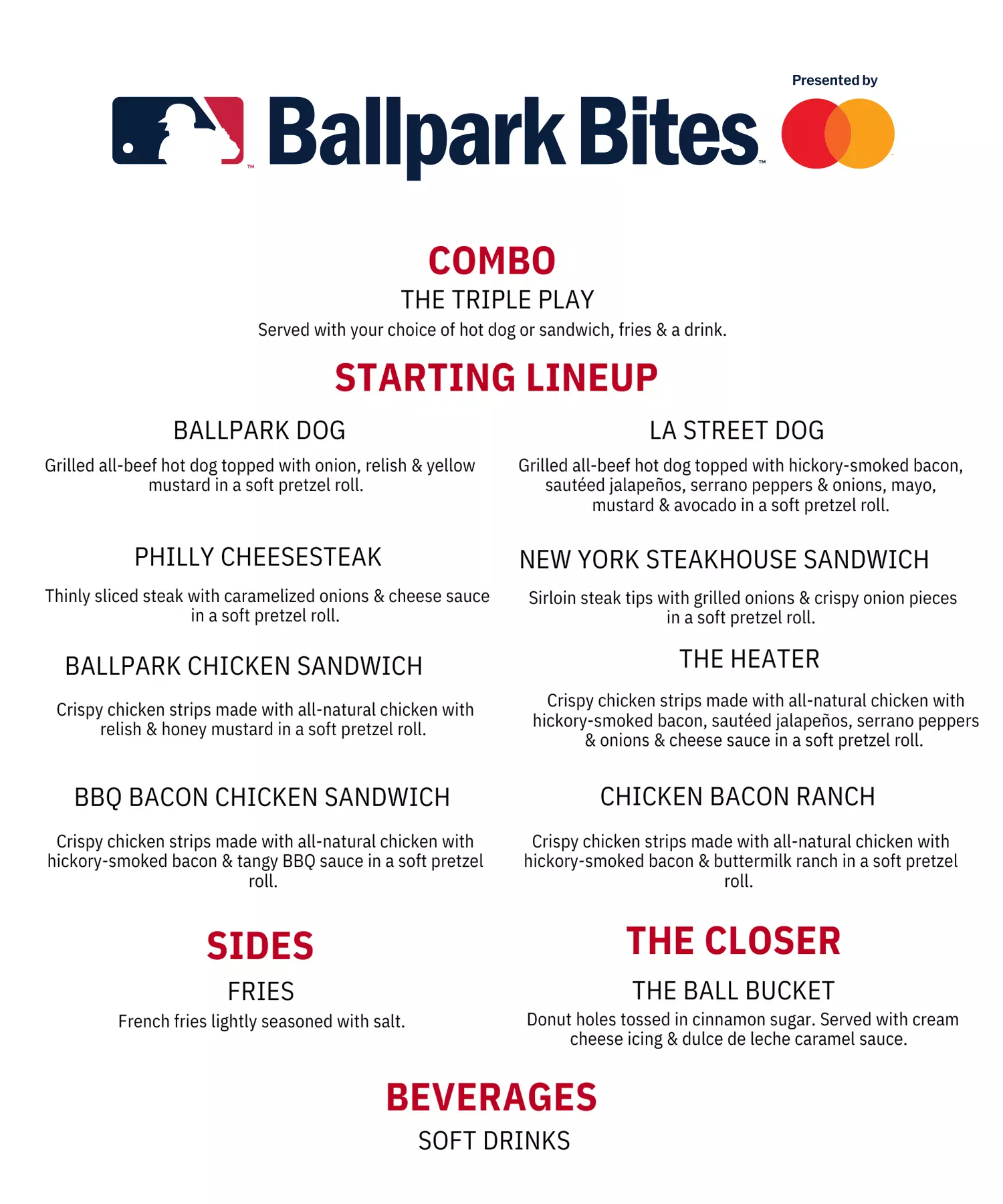 Must try ballpark bites menu delicious eats for game day