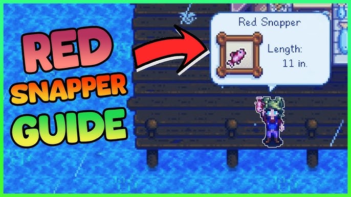 Stardew Valley: Catch a Red Snapper Fast (Location & Time Guide).