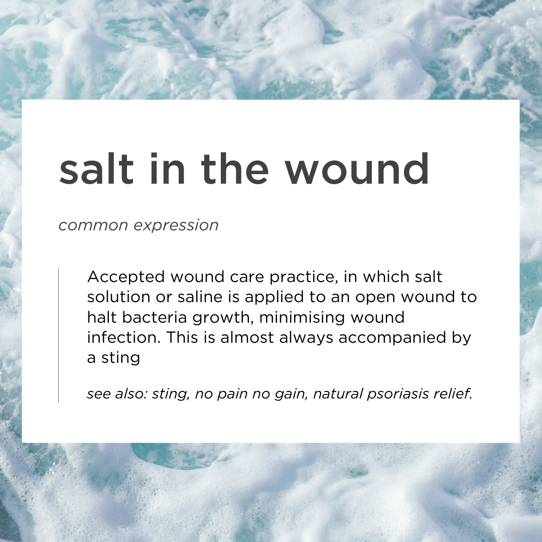 Open Wound Care: What Happens When You Put Salt on a Cut?