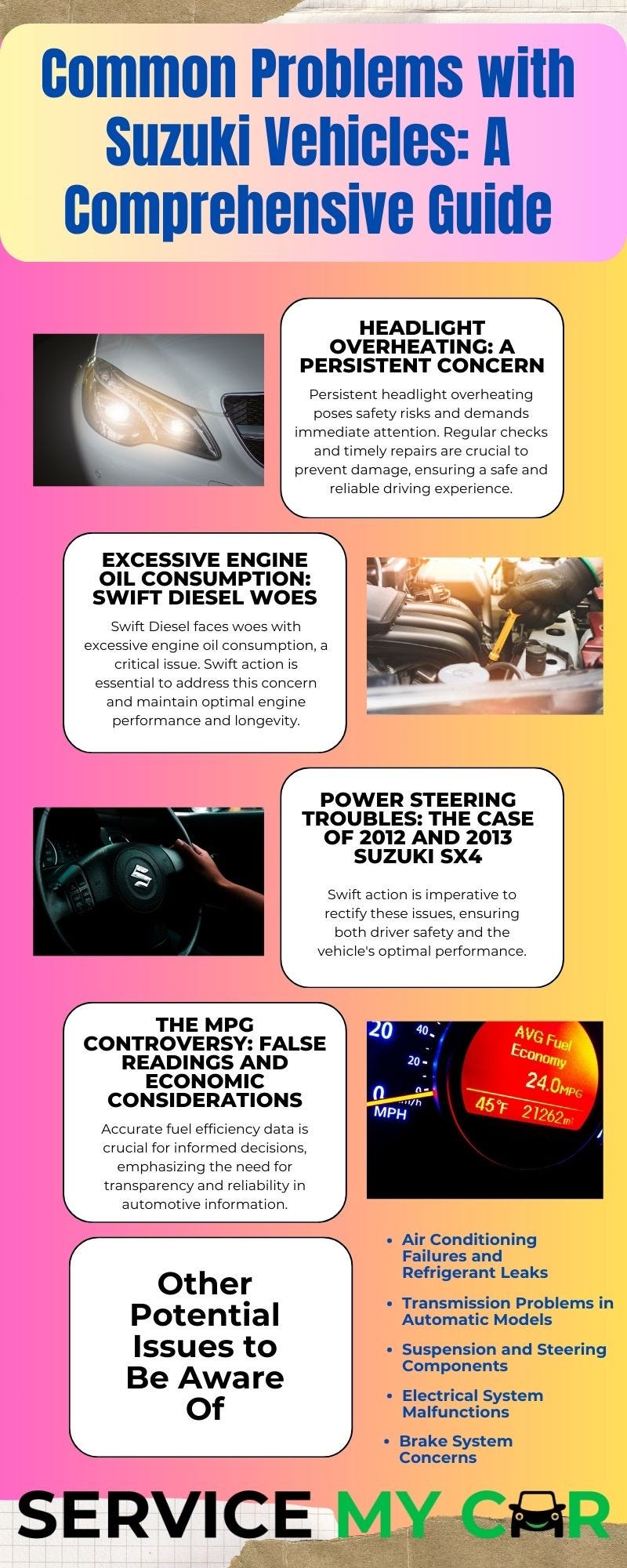 What are common 02 suzuki problems? Check these known issues first.