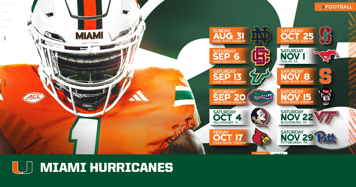 When is the upcoming Miami Hurricanes Football Blackout game scheduled? Get the latest date and details for the big event.
