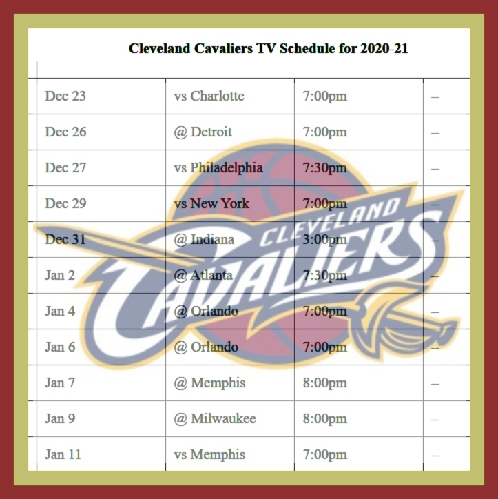 Looking for the Cavs National TV Schedule? Find It Here!