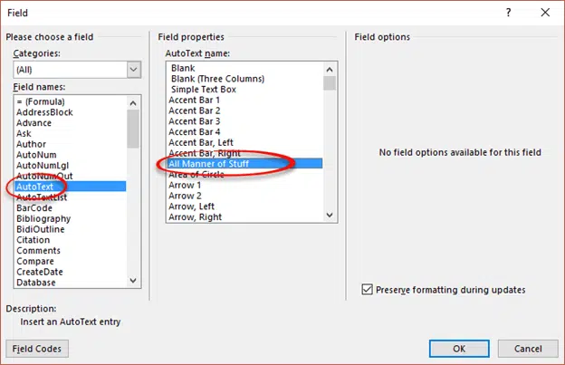 Dealing with 500 field codes: A simple explanation for everyone!