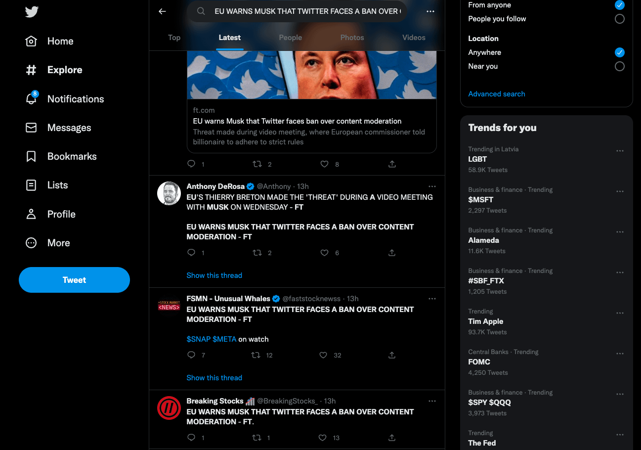 Stay updated with theyard twitter (Get news directly from their own feed)