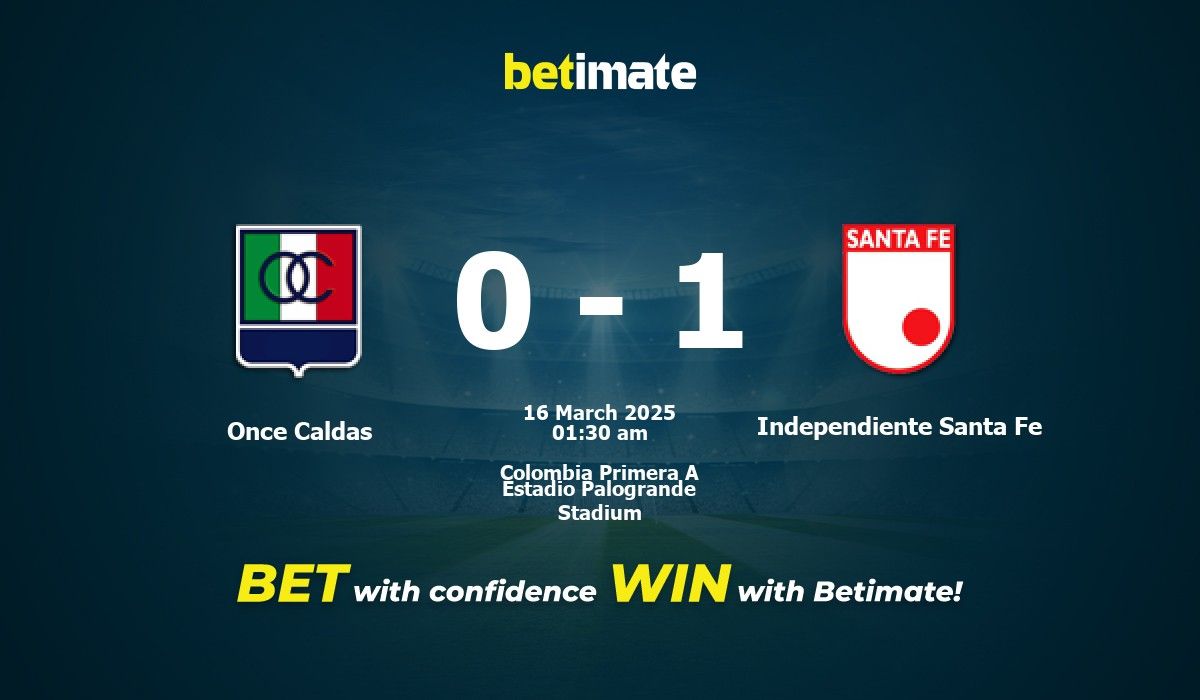 Once Caldas vs SantaFe Preview: Who is Going to Win This Match?