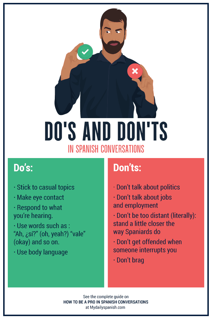 What are the basics for dealing in Spanish daily? (Simple tips for everyday conversations easily)