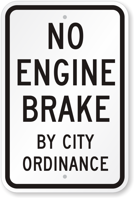 What does no engine brake mean for truck drivers? Understanding this crucial road rule.