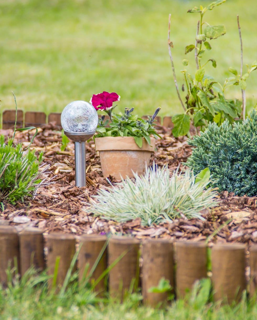 What are the best uses for log edging? See how it perfectly defines paths and flower beds.