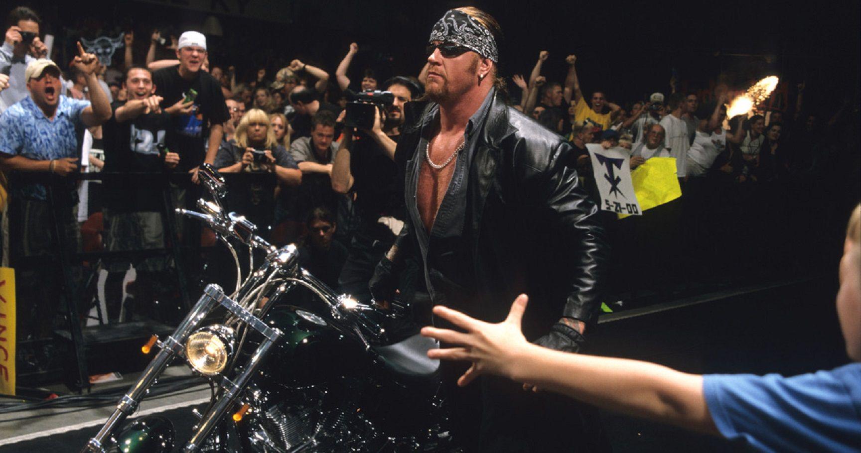 Remember the undertaker on a motorcycle entrance? Looking back at when the Deadman became a biker.