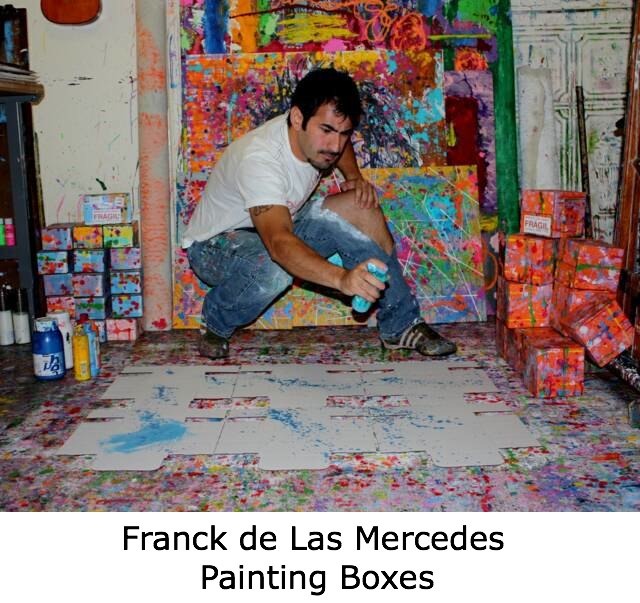 Where can you find franck de las mercedes artwork? Learn about galleries and how to see his pieces.