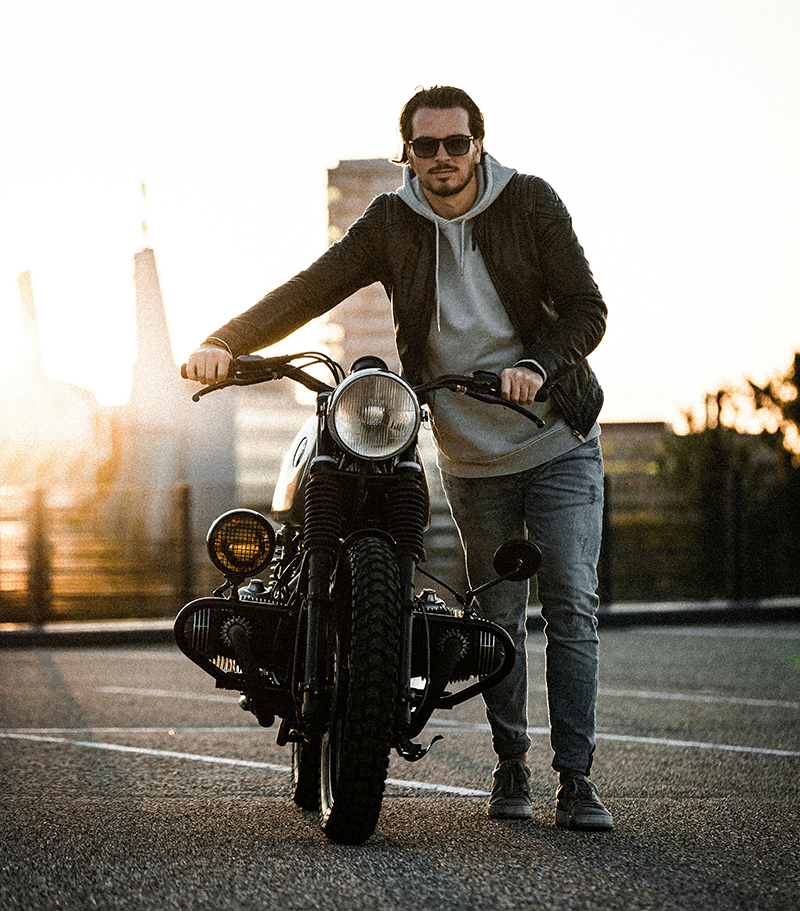 How can you achieve that cool hot guy on motorcycle style? Essential fashion tips for every aspiring cool rider!