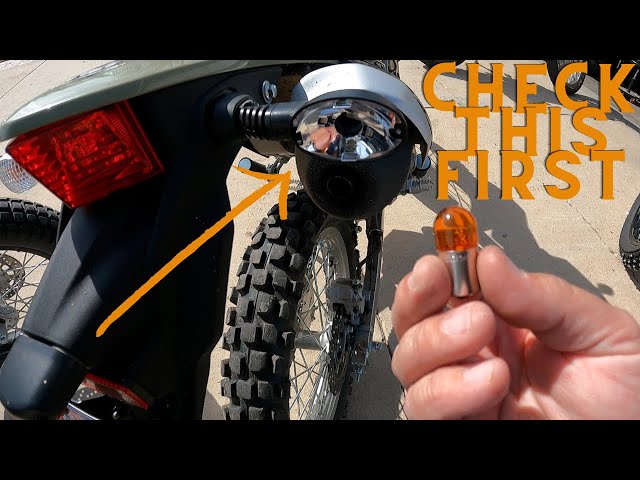 Motorcycle turn signals not working right? Easy fixes for common blinker problems you can do!