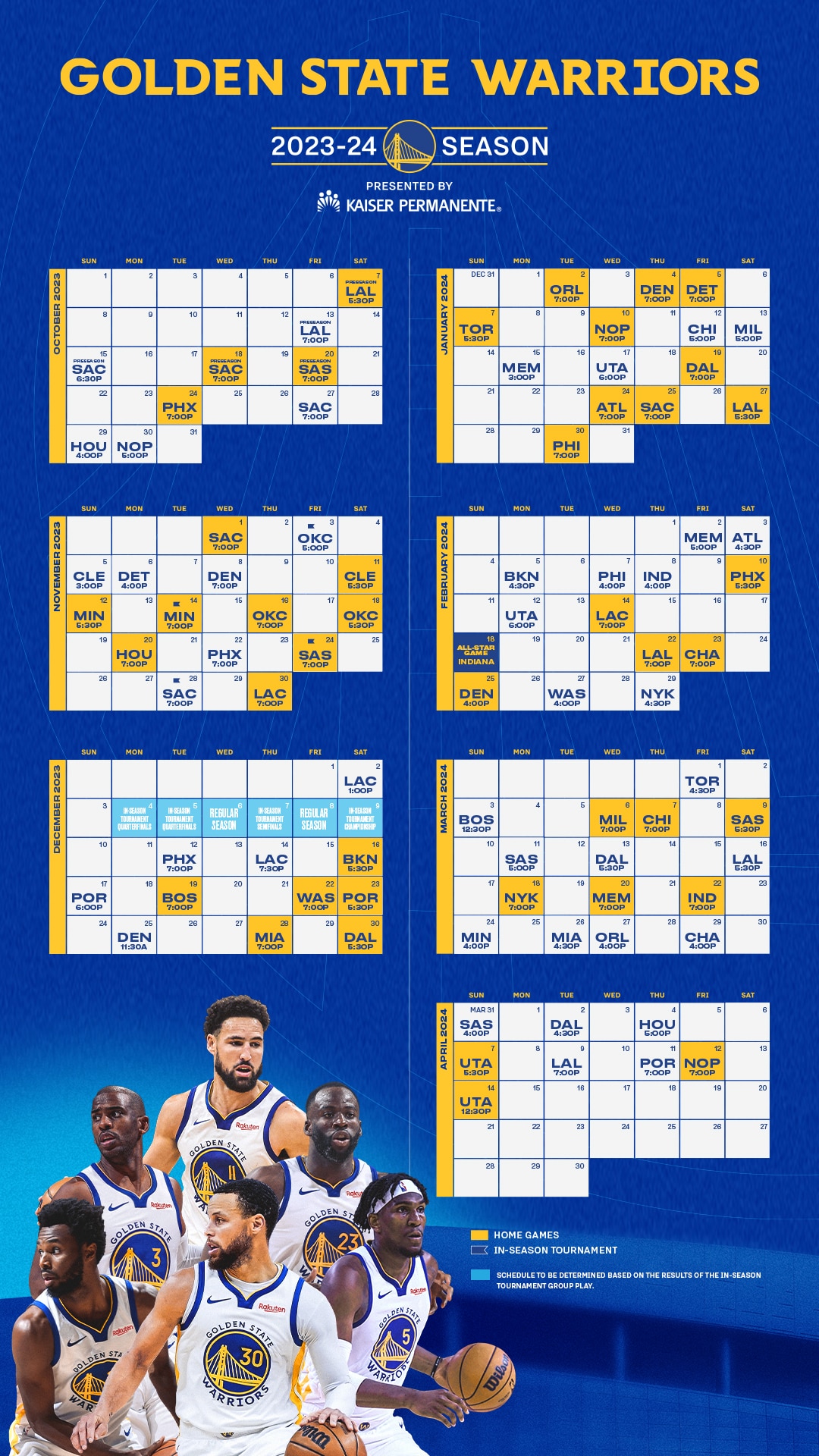 Looking for a printable golden state warriors schedule? Download our fan-favorite version quickly!