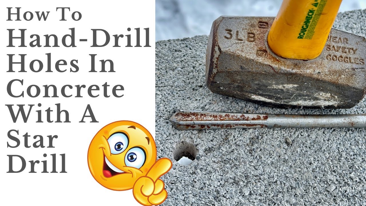 Are star drills really effective? Yes, for manual drilling in hard stuff.