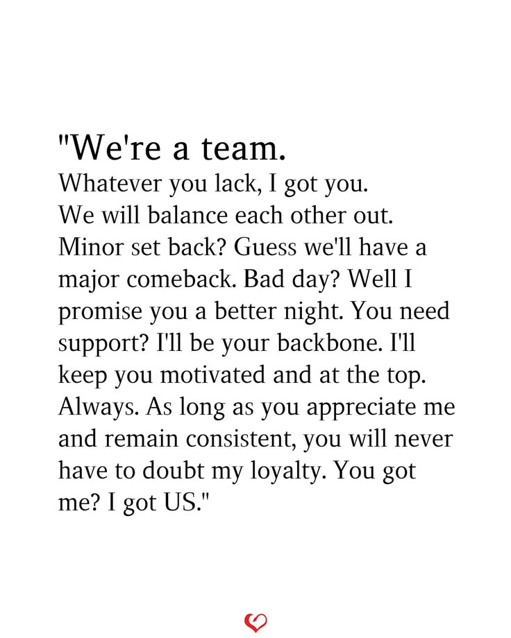 Want to express your team spirit in love? Use these were a team love quotes today.