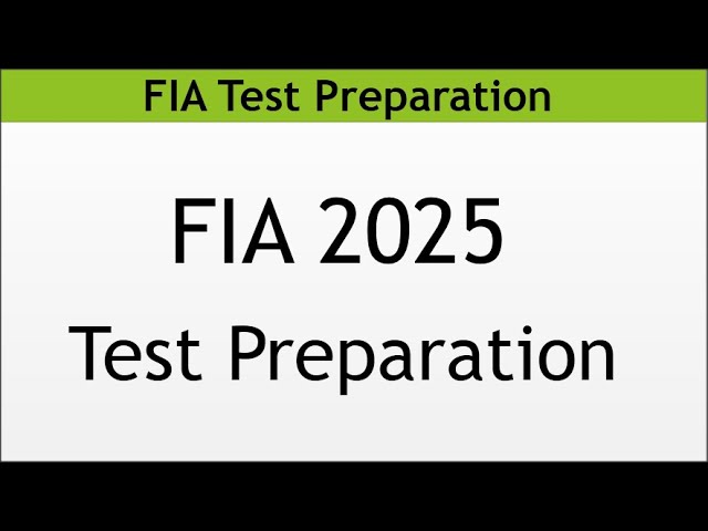Avoid failing FIA written test key topics you must know