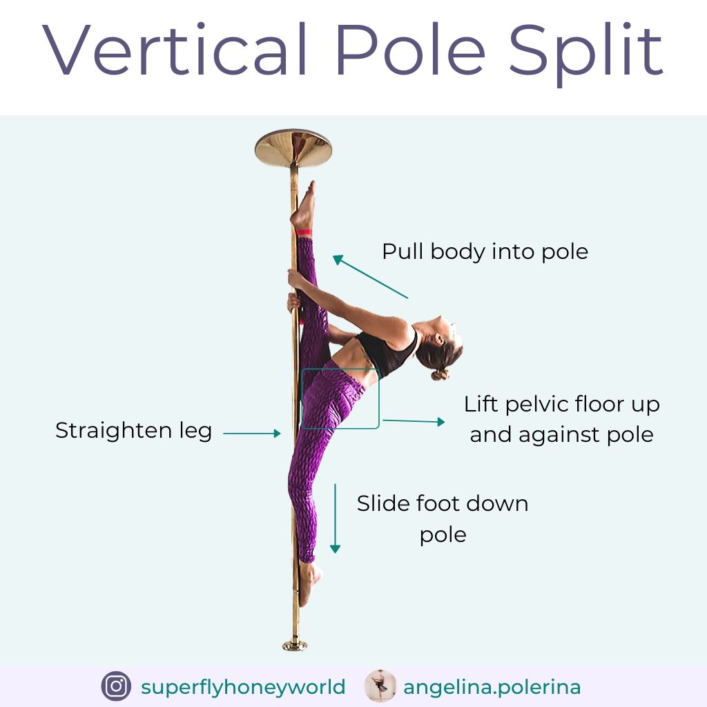 How to do the perfect split the pole (Easy step by step guide for all beginners)