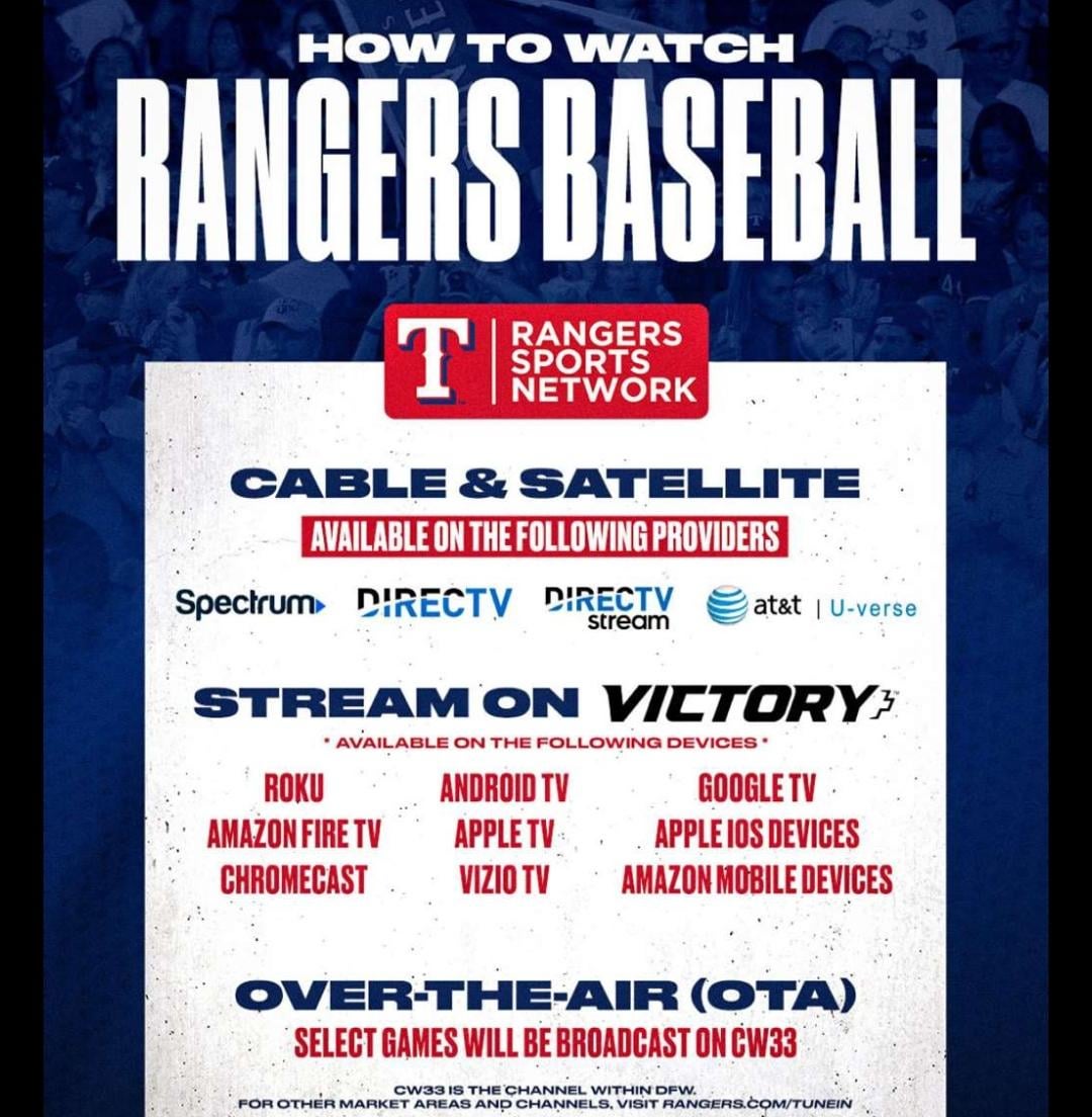 Rangers game today what channel is it on? Find out quickly where to watch every play live.