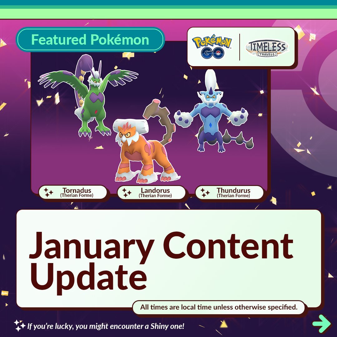 Pokemon Go January Event: Whats Happening This Month? (All the exciting raids, spawns, and special bonuses!)