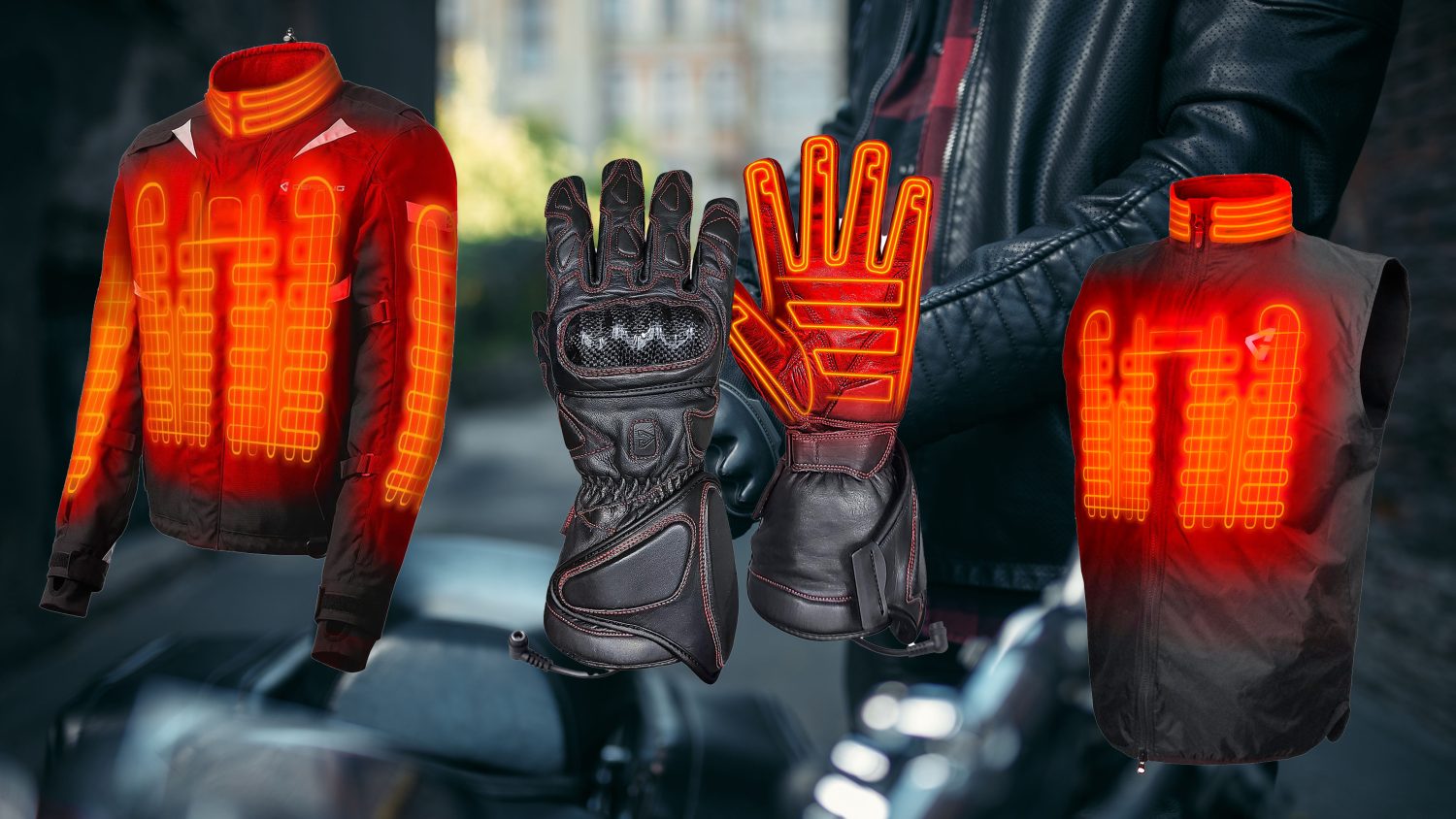 Motorcycle heating vest comparison electric vs battery powered types