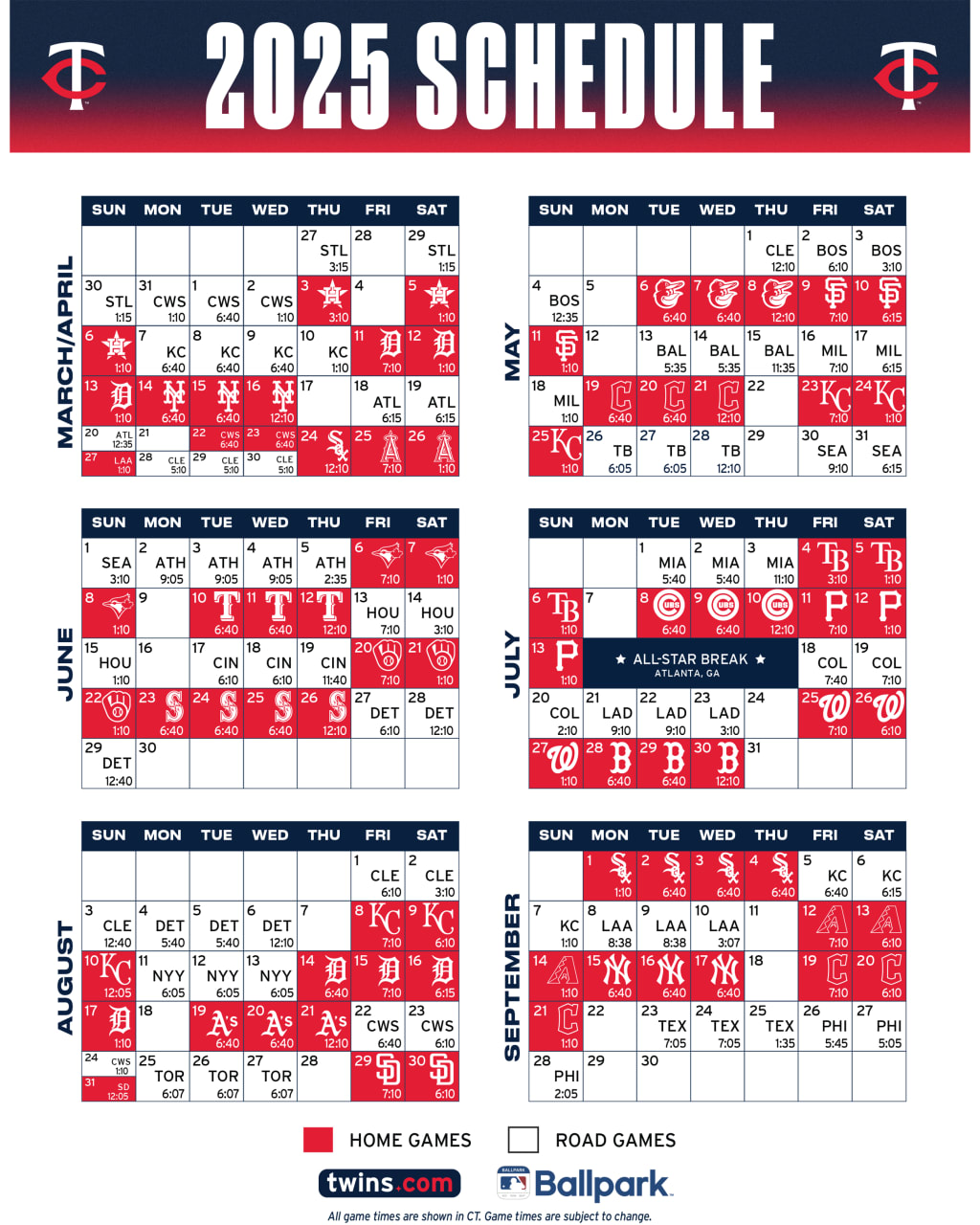 Twins Concert Dates 2024 Full PDF Schedule Free Download