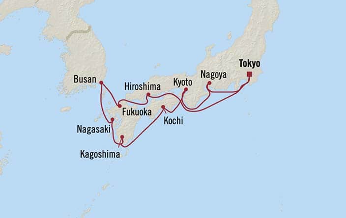 Cleveland to Tokyo best travel route explained flights vs cruise