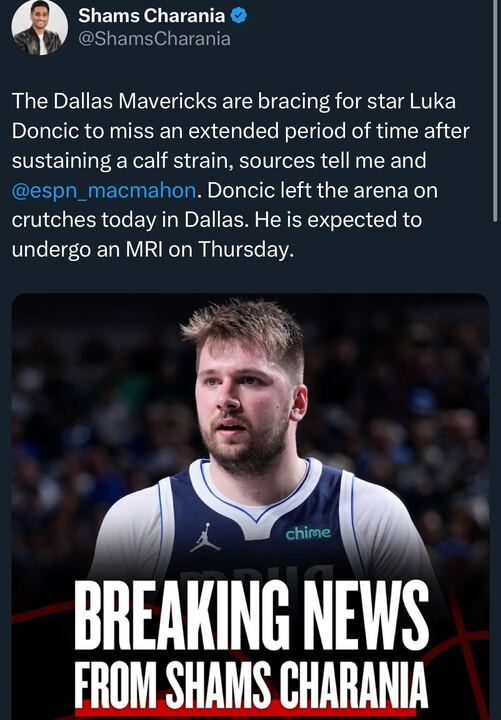 Tracking Luka Doncic injury report daily Mavericks news today.