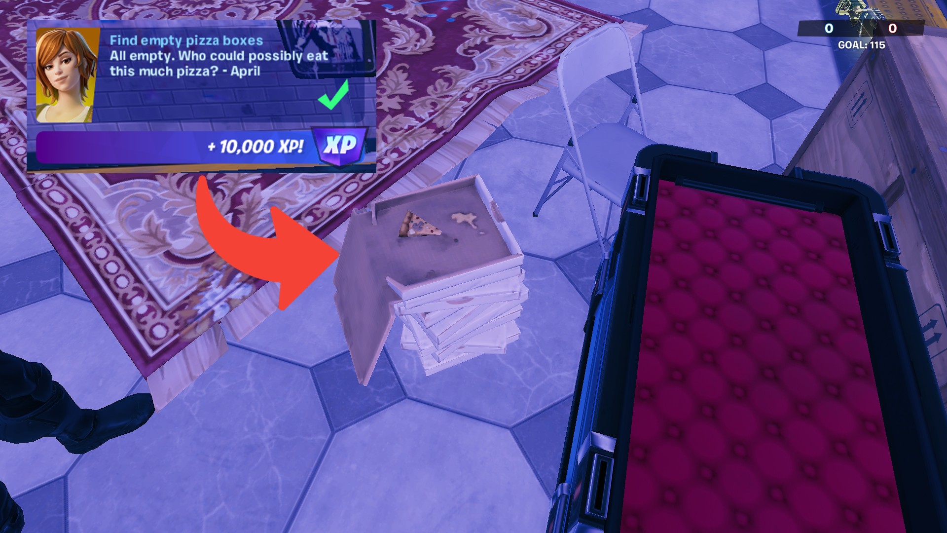 Quick guide to every fortnite pizza box location this season!