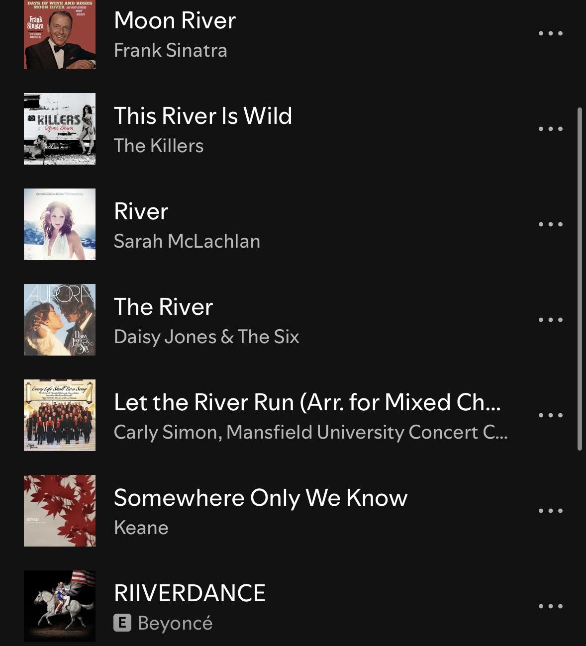 Which songs feature rivers? Famous river tunes revealed in this list.
