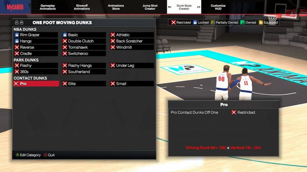 How to Fulfill Standing Dunk Requirements in NBA 2K24 Player Needs