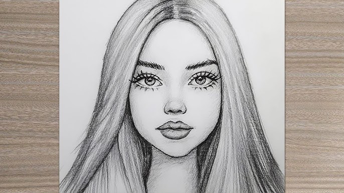 How to Draw Women Step by Step? Simple Pencil Drawing Tutorial for Beginners!