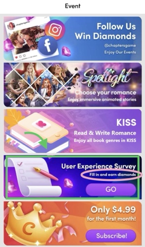 Latest ways to get free diamonds for chapters 2024 november update